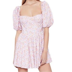 Bardot Dress in Spring Floral